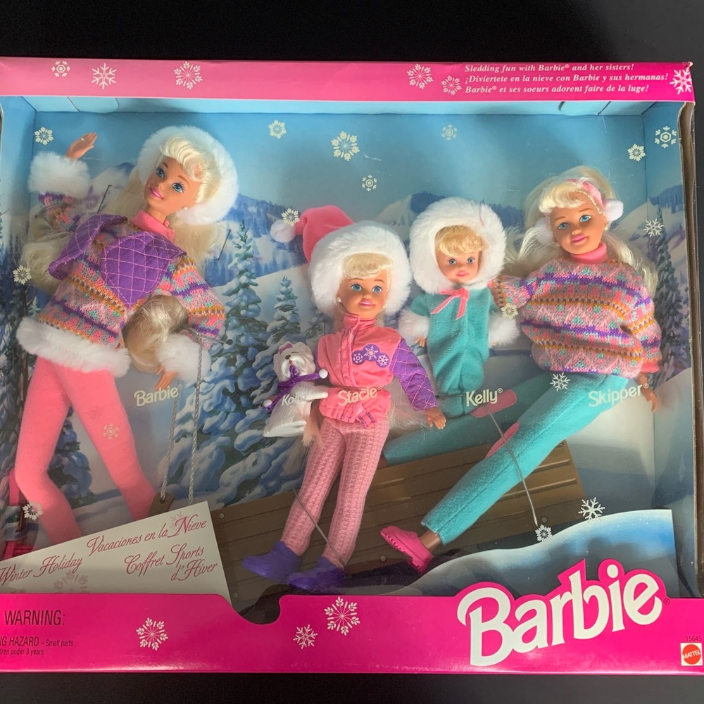 Winter Holiday Barbie Sisters